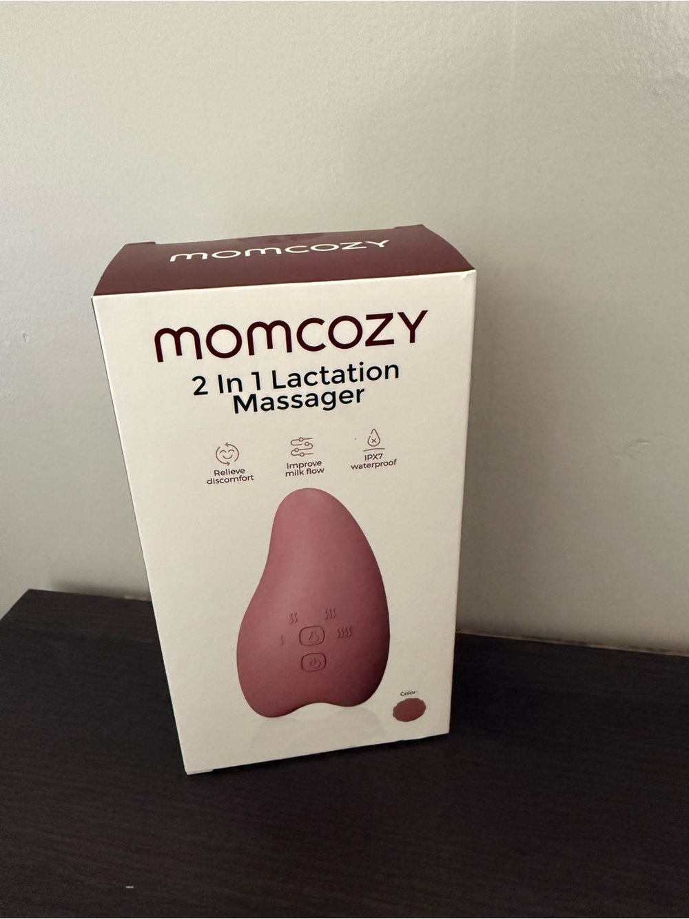 momcozy 2-in-1 Lactation Massager — Dusty Rose
